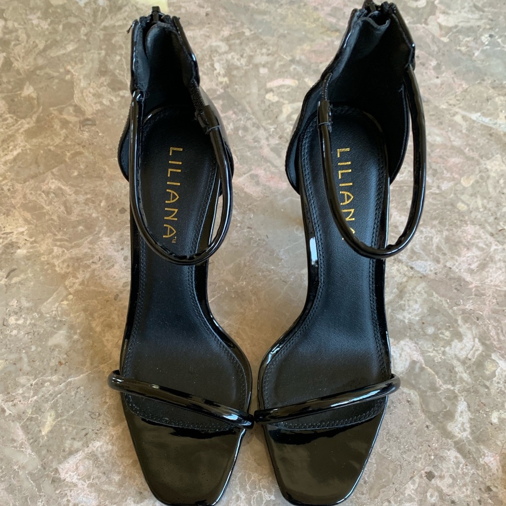 Liliana paten leather high heel sandals